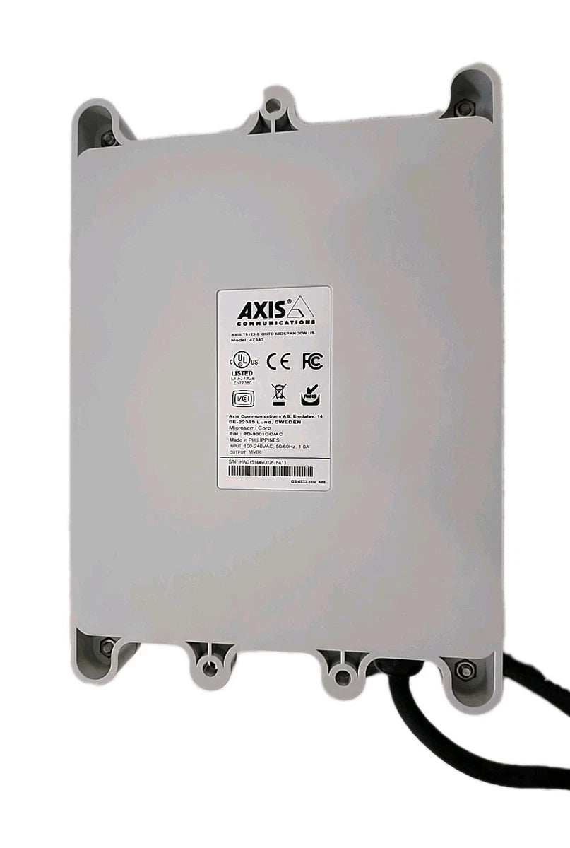 AXIS T8123-E Outdoor Midspan Power Supply 30W Outdoor POE Injector |136797495521