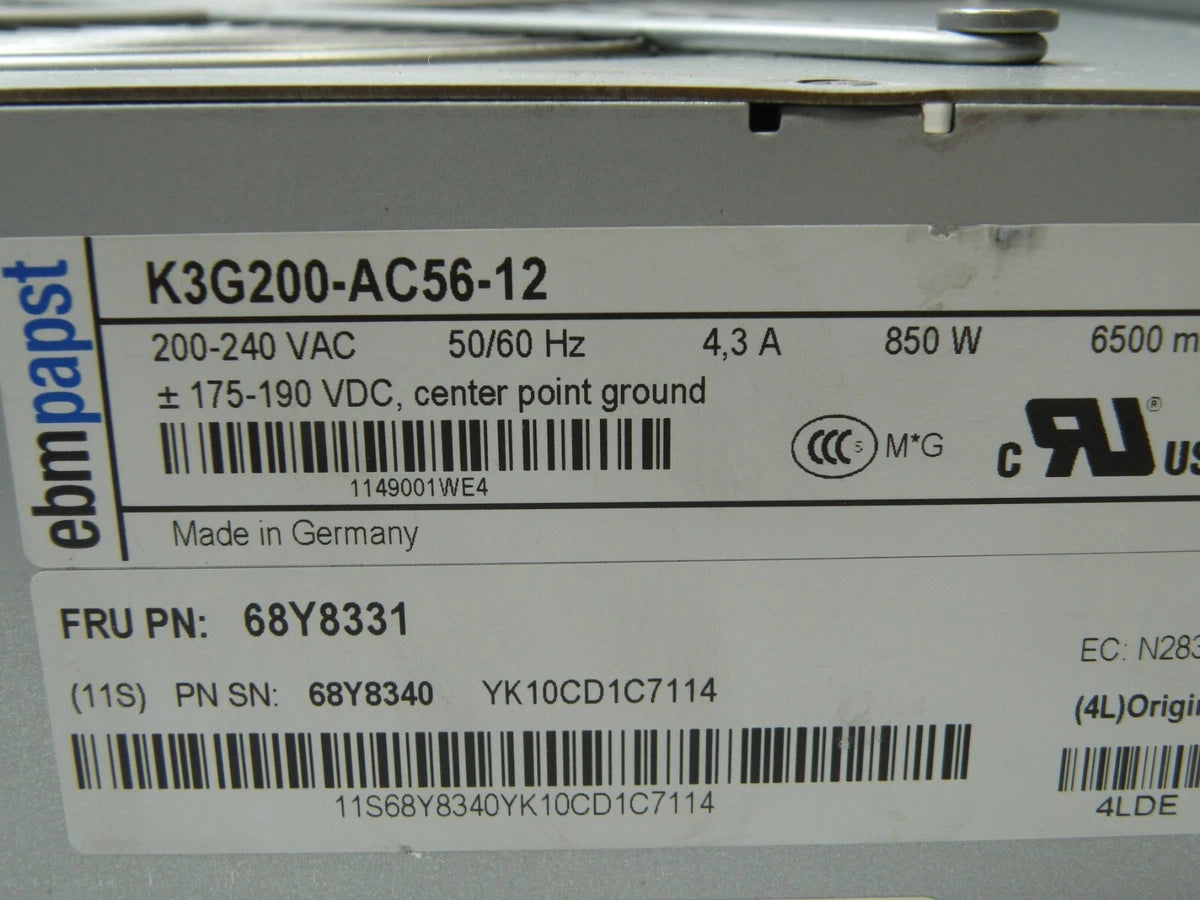 IBM 68Y8331 Blower Fan Module for BladeCenter, K3G200-AC56-12, 68Y8340|167275138988