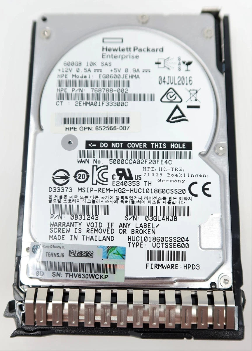 HP 781516-B21 600GB 12G SAS 10K rpm SFF 781577-001 Hard Drive|374654473690