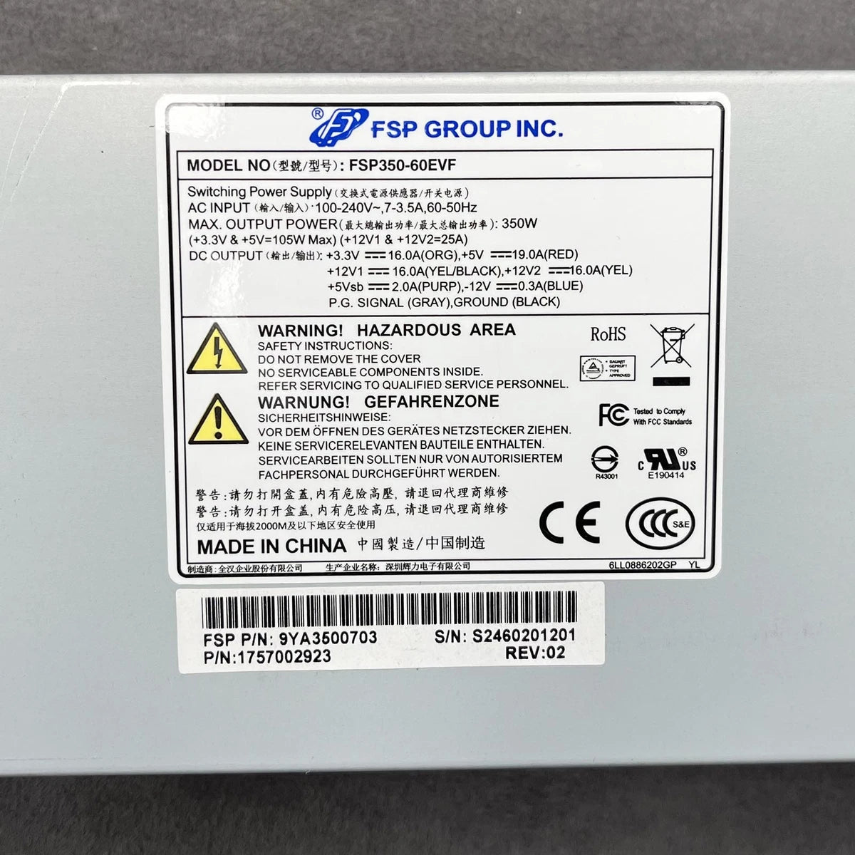 New FSP350-60EVF Power Supply for FSP GROUP|205847460609