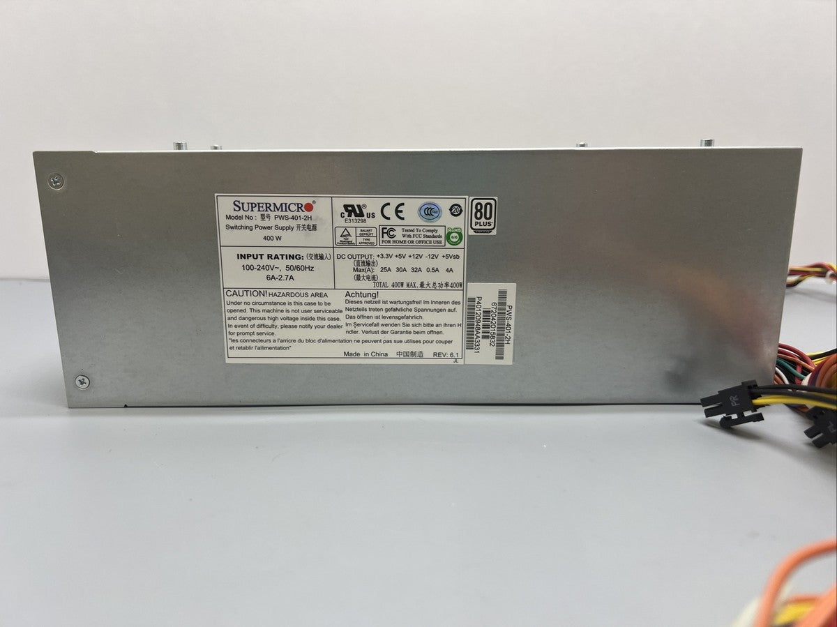 Supermicro PWS-401-2H / 24-Pin 8-Pin 80 Plus 400WATT|226154908501