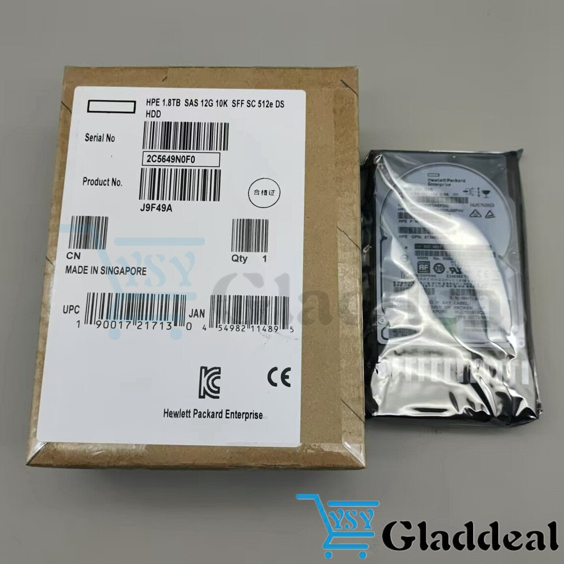New J9F49A 787649-001 HPE MSA 1.8TB 2.5" SAS 10K 12G SFF BC HDD Hard Drive|176800016840