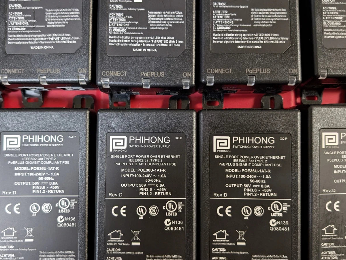 Power over Ethernet PoE Injectors (Lot of 10