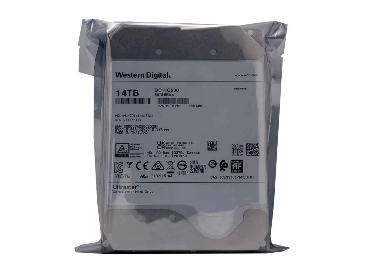 WD Ultrastar DC HC530 14TB SATA 6G 3.5" 7200RPM Enterprise HDD -WUH721414ALE6L1|167406192967