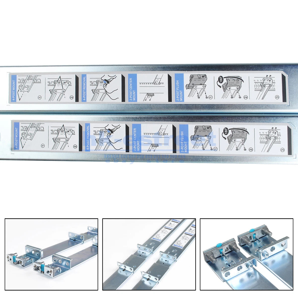 DELL RAILS KIT 0C597M 1U R620 R630 R640 0D419M, 0Y819K, 0FV6YR, 0G378C, 0Y235M |186267674764