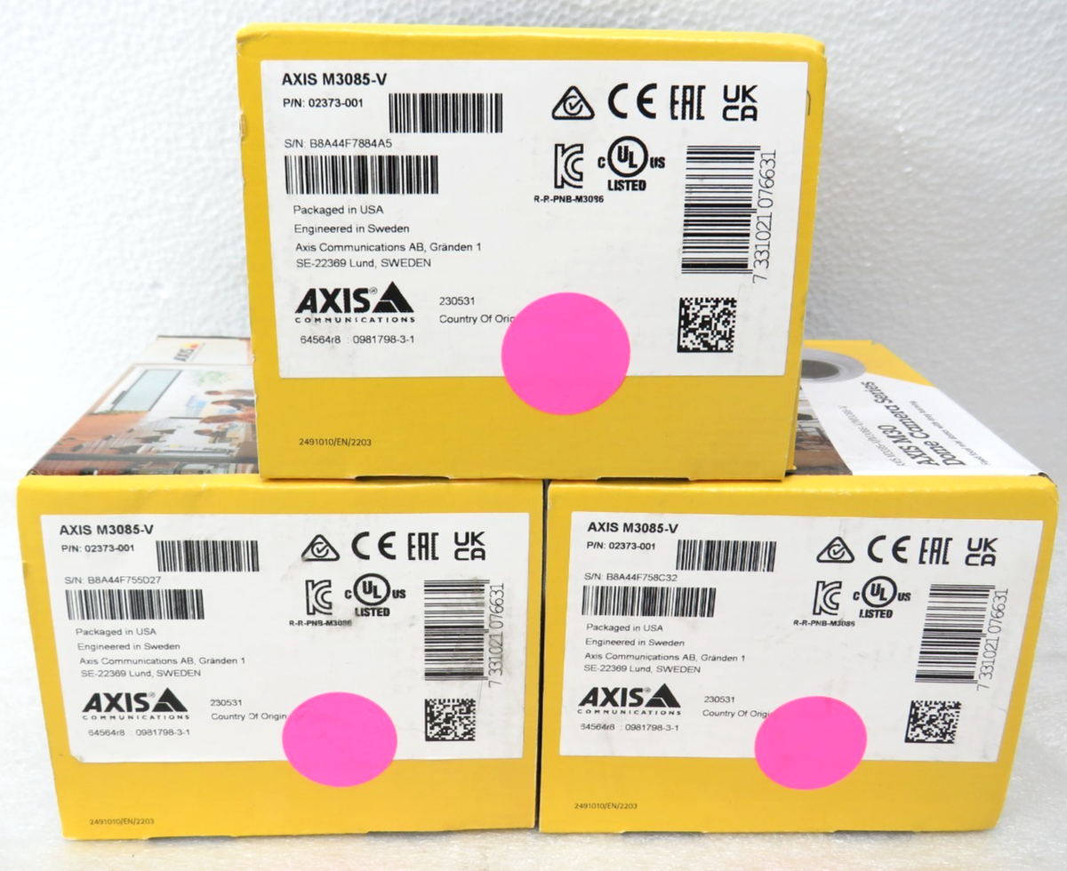* Axis M3085-V 2MP Dome Camera With WDR 02373-001 (FACTORY SEALED) [CTOKT]|157521727721