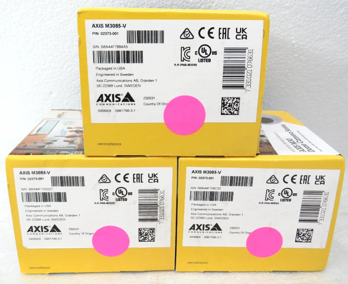 * Axis M3085-V 2MP Dome Camera With WDR 02373-001 (FACTORY SEALED) [CTOKT]|157521727721