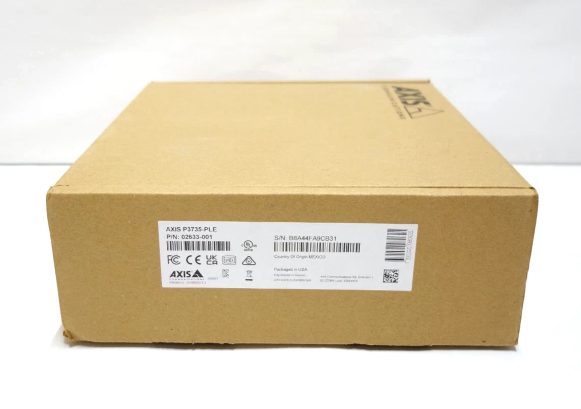 New Axis P3735-PLE 02663-001 8MP Outdoor IR 360° 4-Sensor IP PoE Network Camera