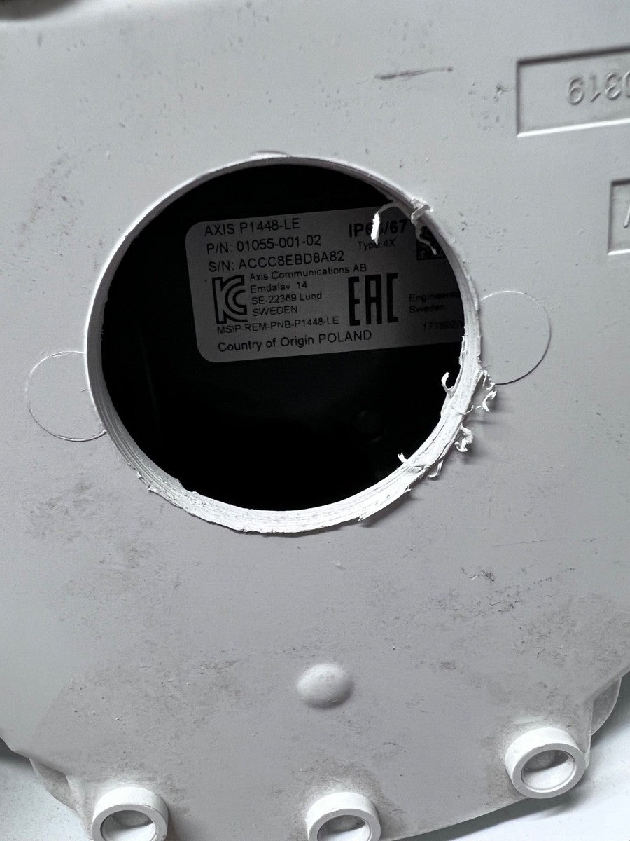 Used AXIS P1448-LE 4k Bullet Security Camera - White|277492022224