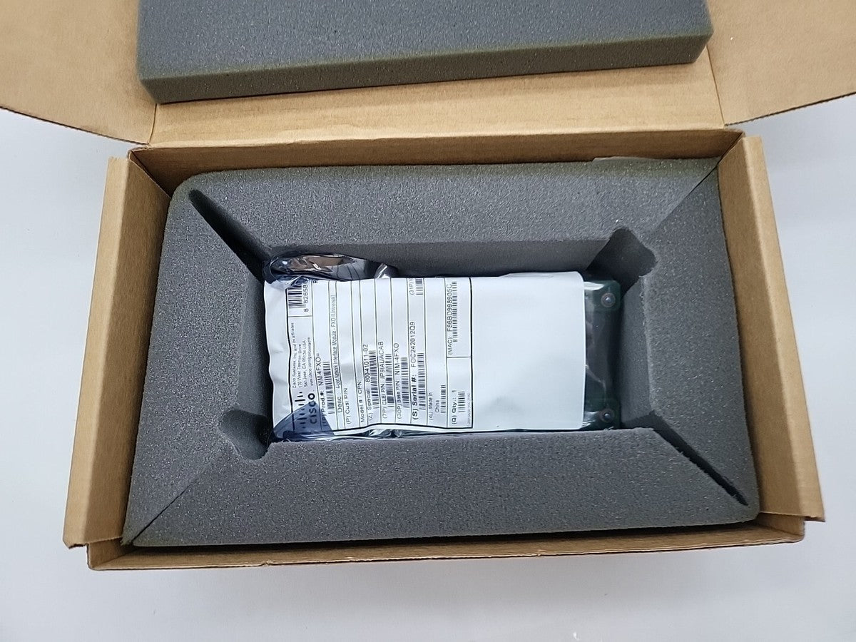 CISCO NIM-4FXO 4-Port Network Interface Module NEW OPEN BOX SEE PHOTOS FREE SHIP