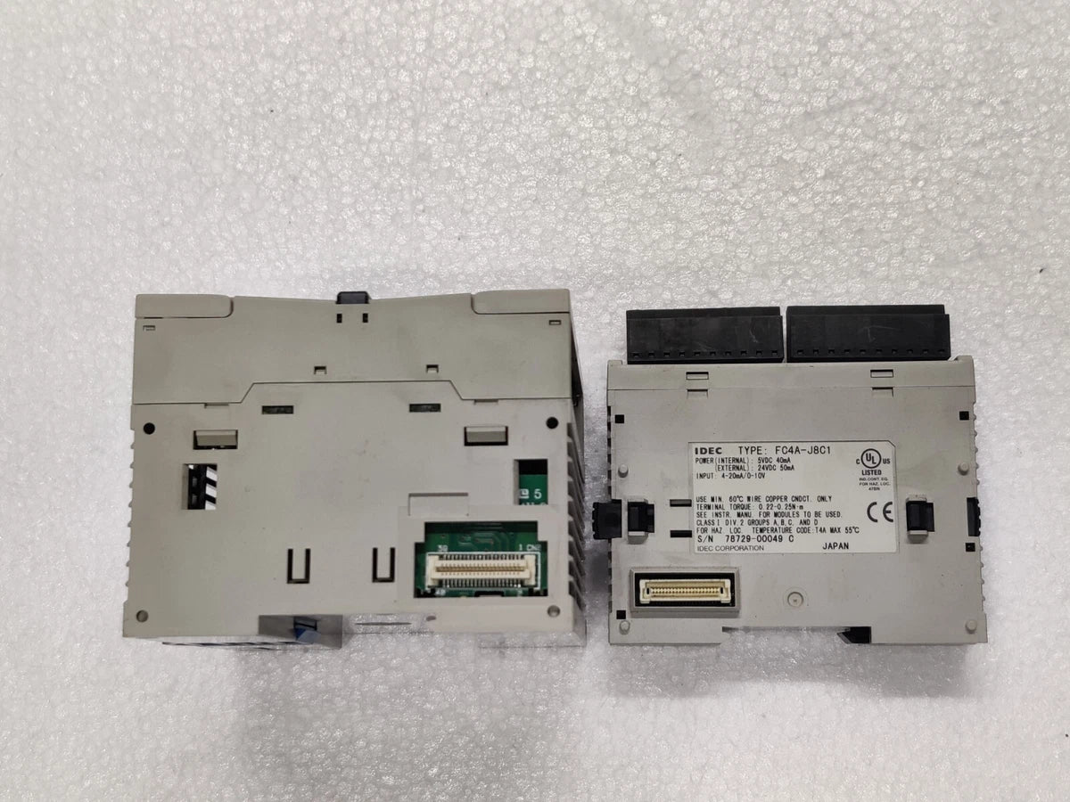 IDEC MicroSmart FC4A-C24R2C PLC Module With Idec FC4A-J8C1|304657116640