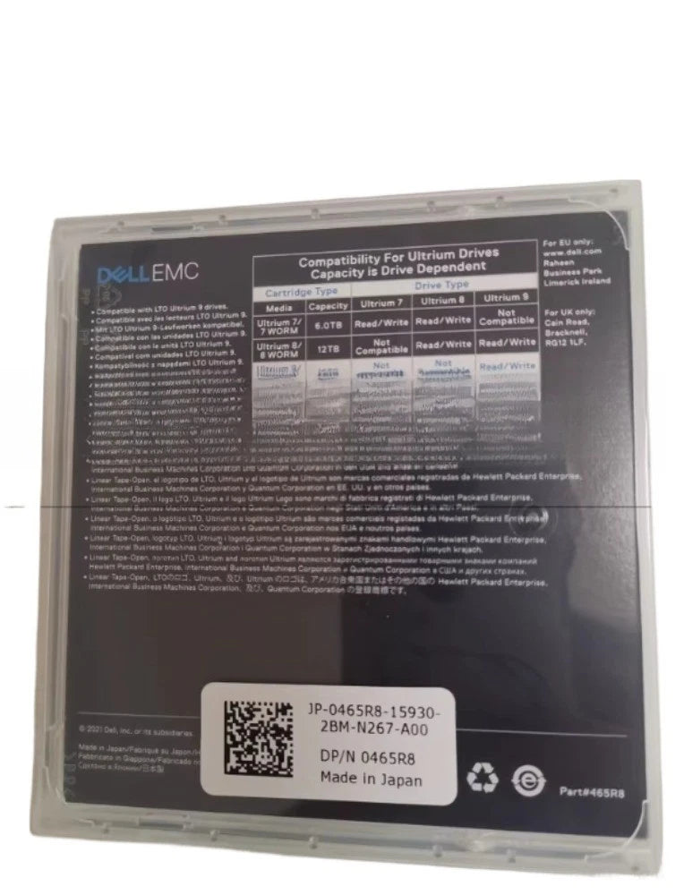 EMC LTO Ultrium9 Tape 0465R8 18/45TB Accessories|267439647672