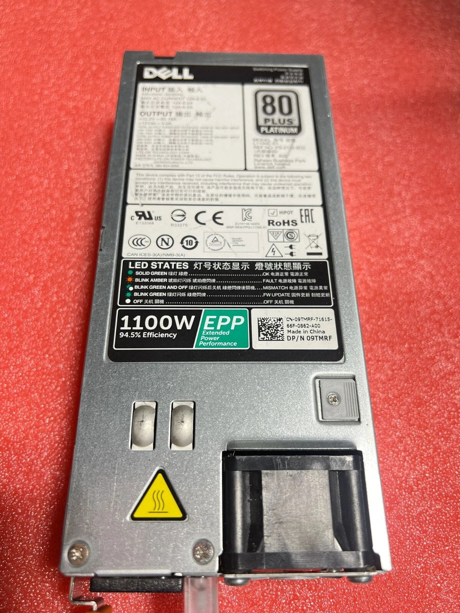 Dell 1100w 80 Plus Platinum EPP PSU R730 R630 T630 R530 R730xd-PN in description|405003745995
