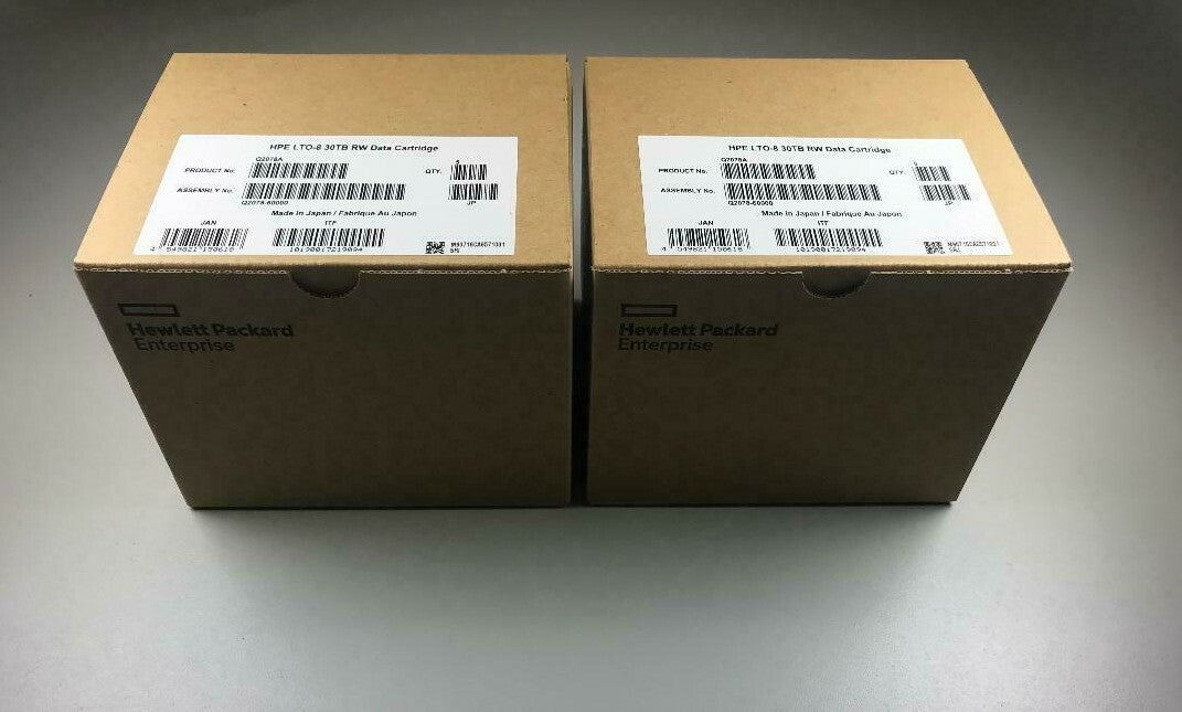 HPE LTO- 8 Tape Cartridge (10 PACK #Q2078A 30TB Backup Storage- Brand New