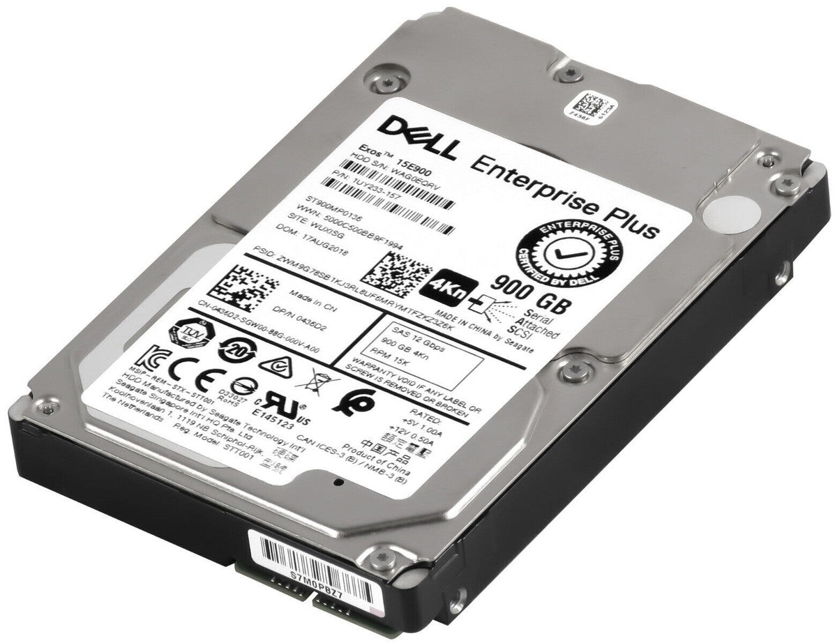 436D2 DELL Enterprise Plus 900GB 15K SAS 12Gbps 2.5in 4Kn HDD 0436D2 ST900MP0136|134989700882