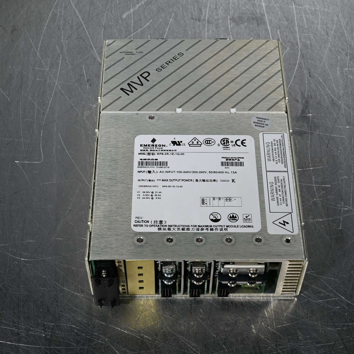 Emerson Network Power MP8-3R-1E-1Q-00 MVP Series Configurable Power Supply|205917762145