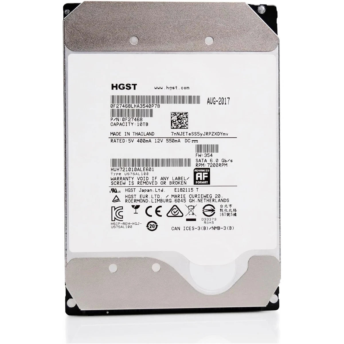 HGST WD Ultrastar DC HC510 10TB 7200RPM SATA 6Gb/s 3.5" SED Hard Drive|388925421052