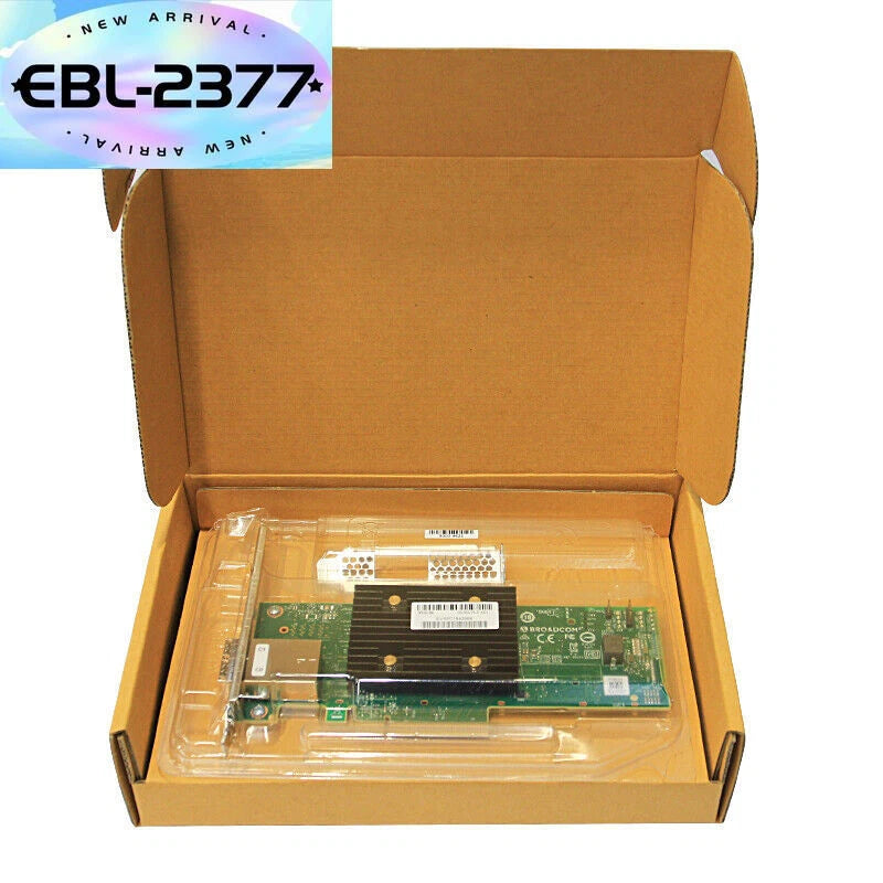 Broadcom HBA 9500-8e Tri-Mode storage controller SATA 6Gb/s SAS 12Gb/s PCIe New