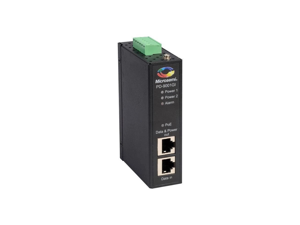 Microchip PD-9001GI/DC - PoE injector (DIN rail mountable) - DC 20 - 60 V - 30|256645998504