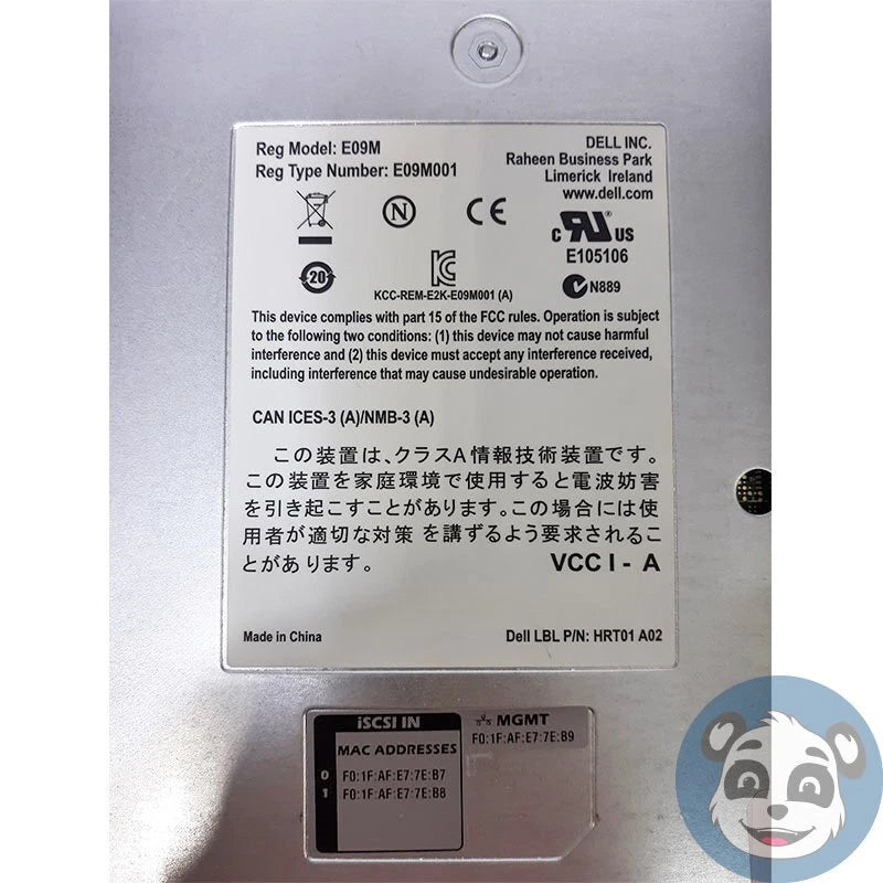 DELL E09M E09M001 HRT01 A02,  EqualLogic Type 12 Control Module for PS4100 , "A"|155865120609