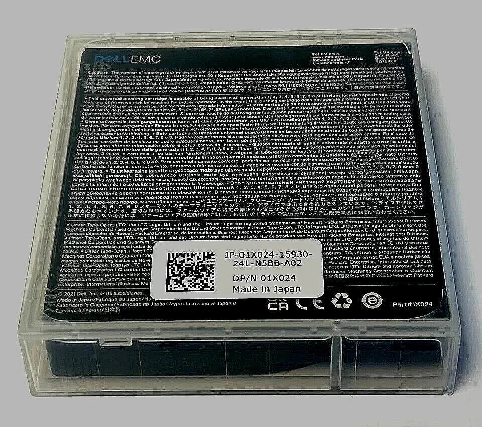 DELL EMC LTO ULTRIUM UNIVERSAL CLEANER CARTRIGE, ALL ULTRIUM 1-9|196940310242