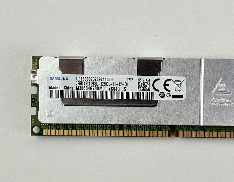 512GB Lot of 16x 32GB 4Rx4 PC3-12800L ECC LRDIMM RAM Memory Server Samsung PC3L
