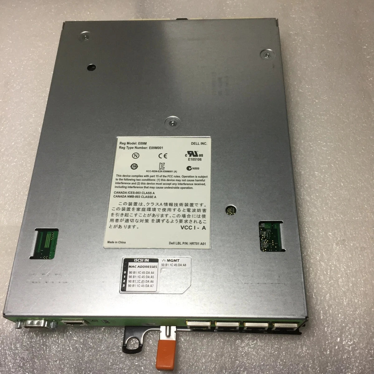 DELL EQUALLOGIC CONTROL MODULE TYPE 11 CONTROLLER MODULE E09M001 E09M FREE S/H|125424748501
