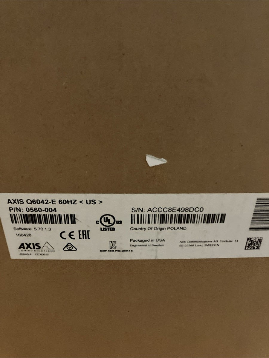 axis Q6042-E ptz dome network camera