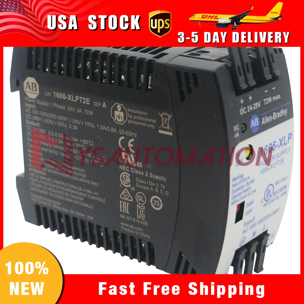 New Allen-Bradley 1606-XLP72E Power Supply Factory Sealed 1606XLP72E|357888341039