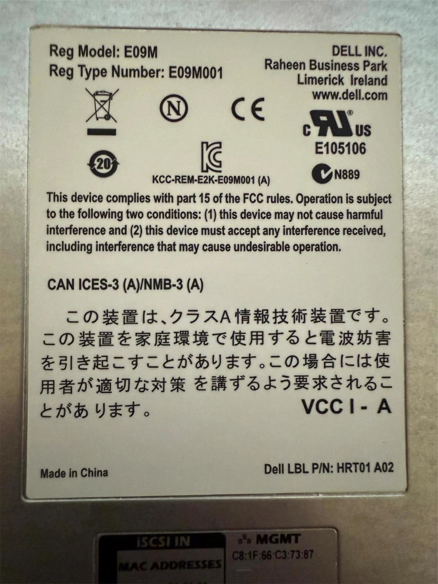Dell EqualLogic PS6100 24x 1.2TB 10K SAS 2.5" 2X Control Module Type 11 E09M001|236345109381