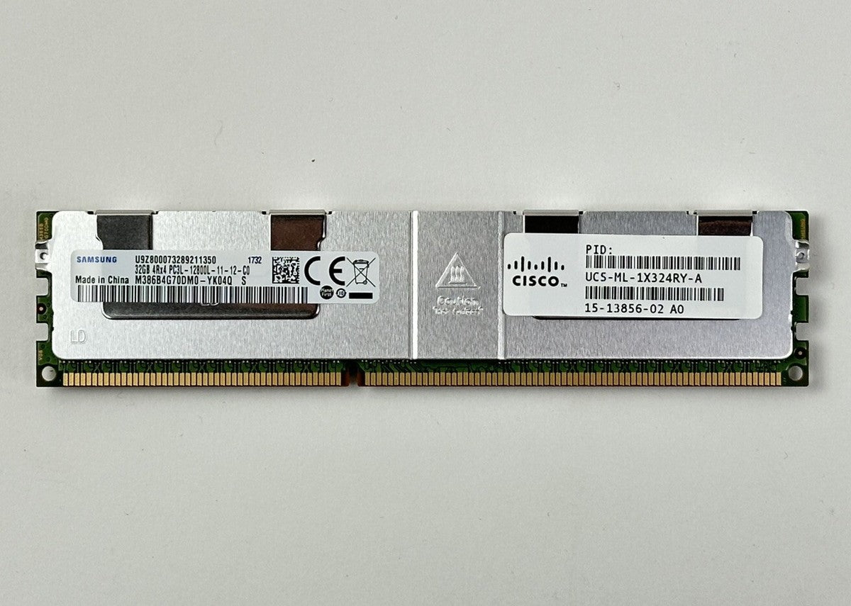 512GB Lot of 16x 32GB 4Rx4 PC3-12800L ECC LRDIMM RAM Memory Server Samsung PC3L
