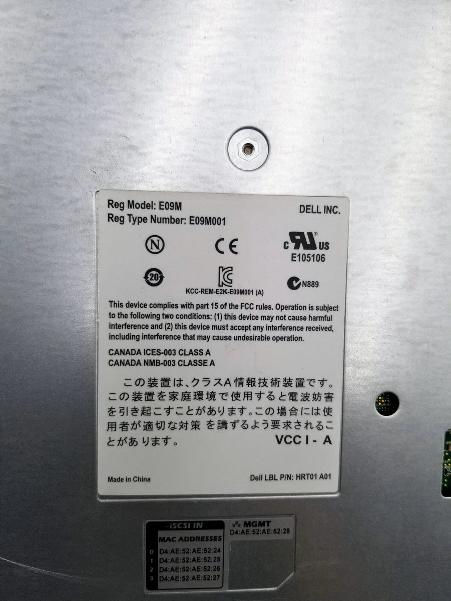 LOT OF (2) Dell Equallogic  E09M001 Control Module 11|375726460763