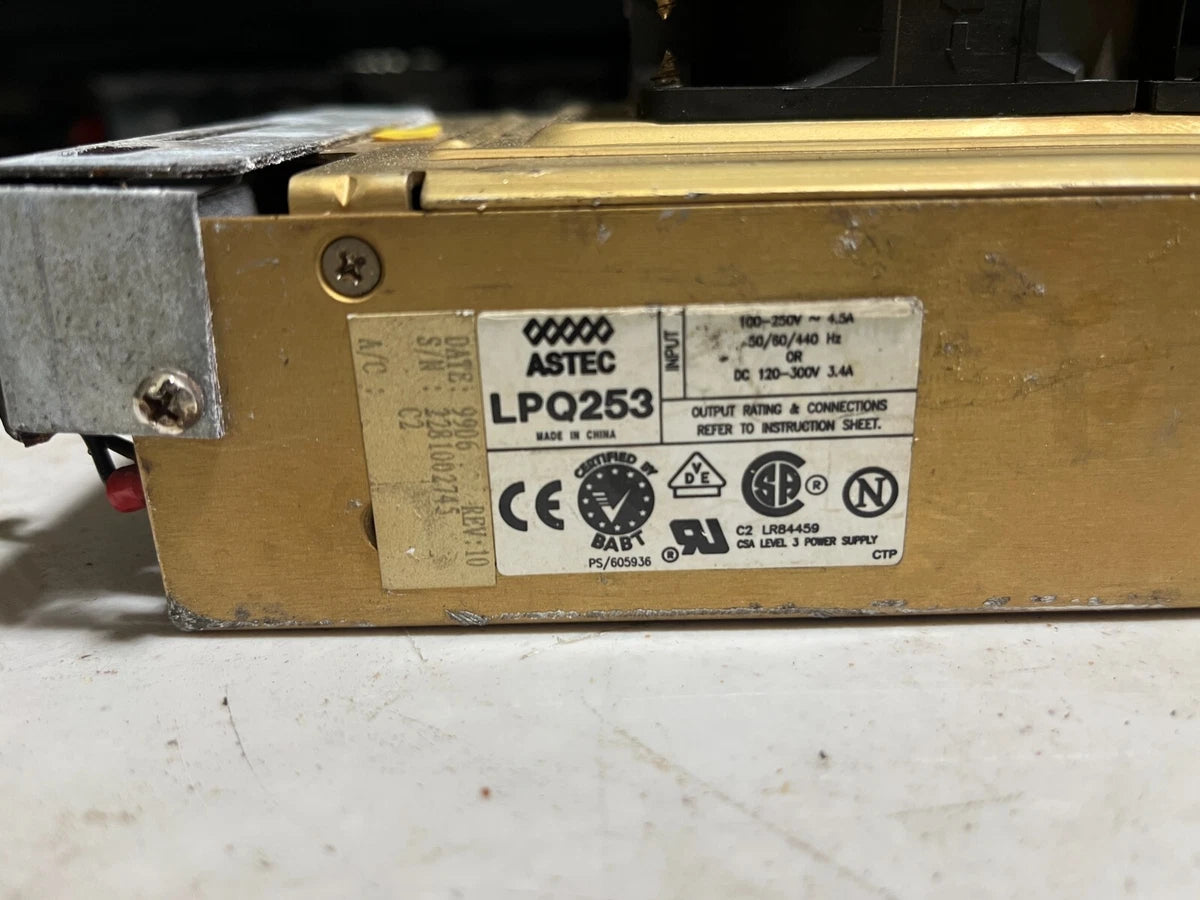 Astec LPQ253 POWER SUPPLY 100-250V 4.5A 50/60/440 HZ OR DC 120-300V 3.4A