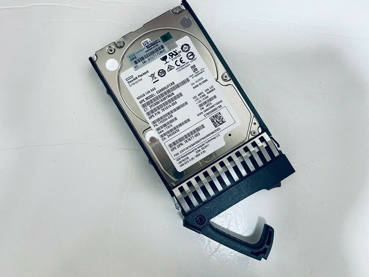 HP J9F47A 787647-001 900GB SAS 10K 2.5in 12Gbps MSA SFF ENT HDD Hard Drive|155525862830