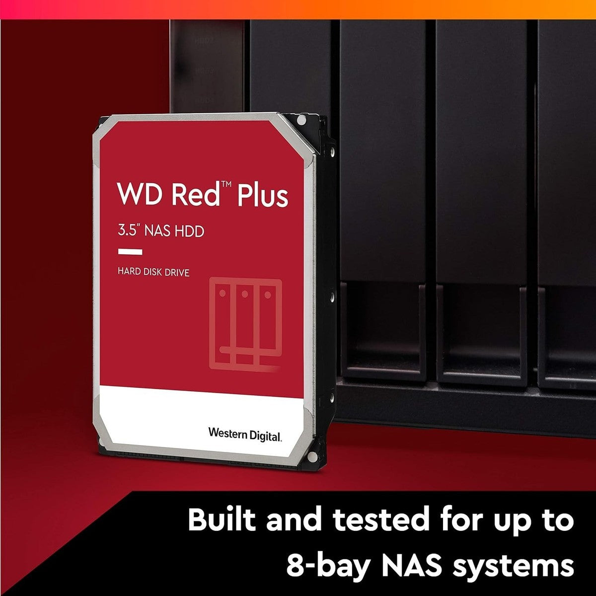 4TB WD Red Plus NAS Internal Hard Drive - 24x7 NAS Systems
