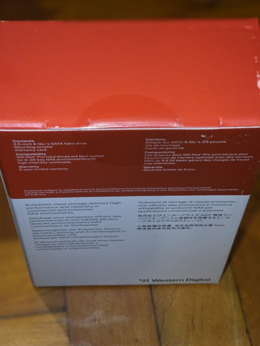 Western Digital 24TB WD Red Pro NAS Internal Hard Drive HDD WD241KFGX