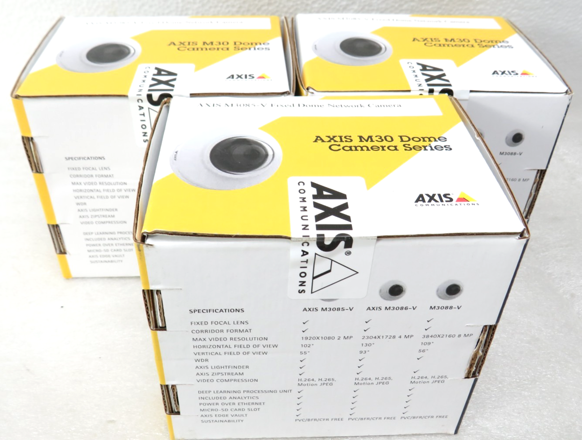 * Axis M3085-V 2MP Dome Camera With WDR 02373-001 (FACTORY SEALED) [CTOKT]|157521727721