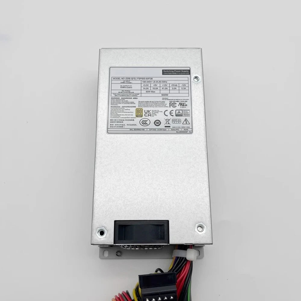 500W UL 1U 80 Plus Gold For FSP Industrial Quiet Fan Enclosed
