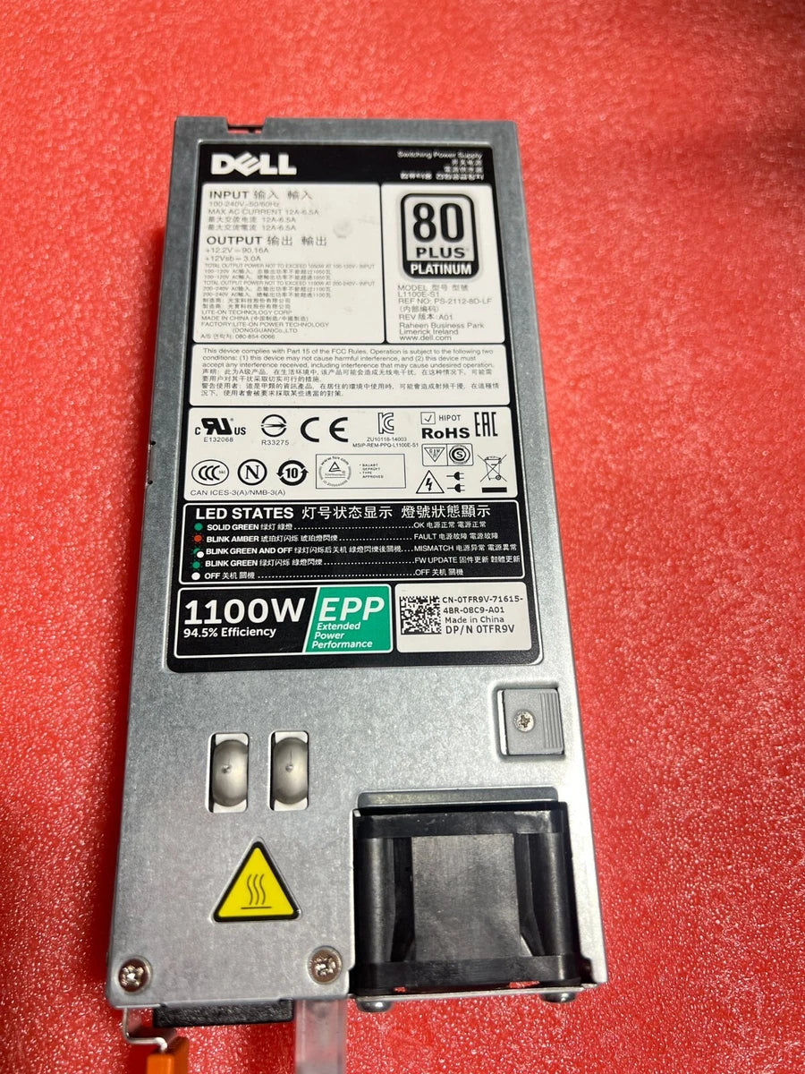 Dell 1100w 80 Plus Platinum EPP PSU R730 R630 T630 R530 R730xd-PN in description|405003745995
