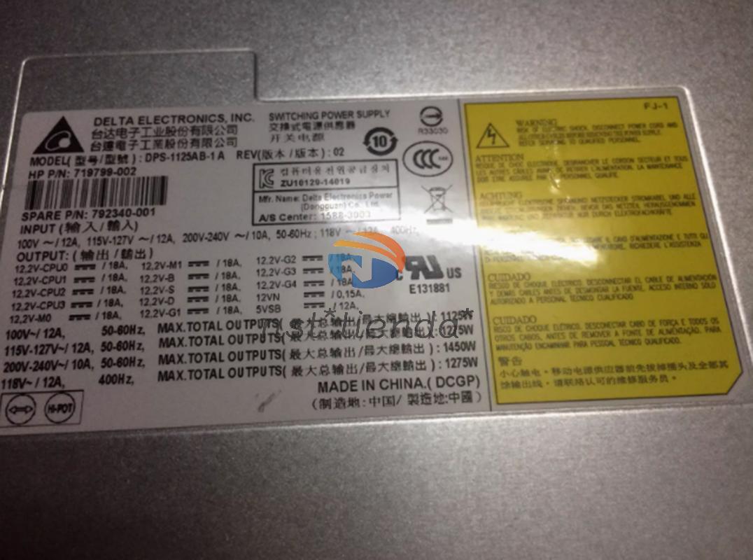 Z820 Power Supply 623196-001 716646-002 DPS-1125AB A