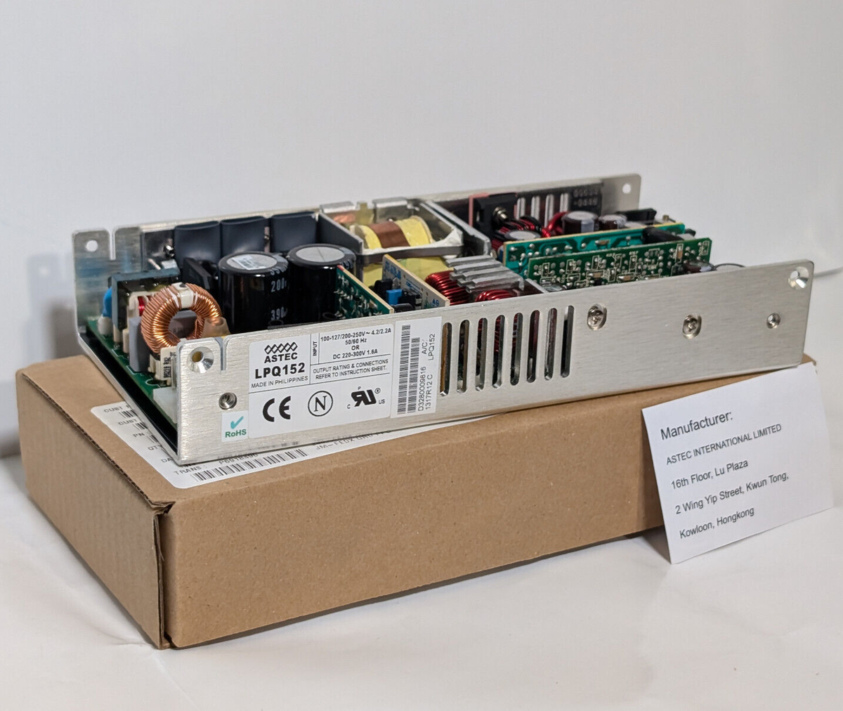 Astec LPQ152 Power Supply -New in Box- 100-127/200-250 V, 4.2/2.2 A, 50/60 Hz