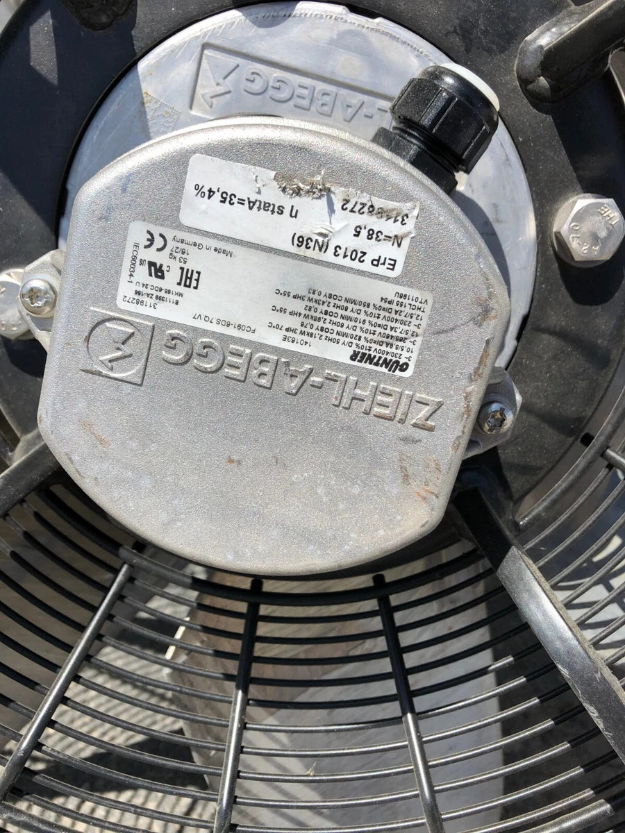 NEW ZIEHL-ABEGG FAN 3 PHASE 208 VOLT