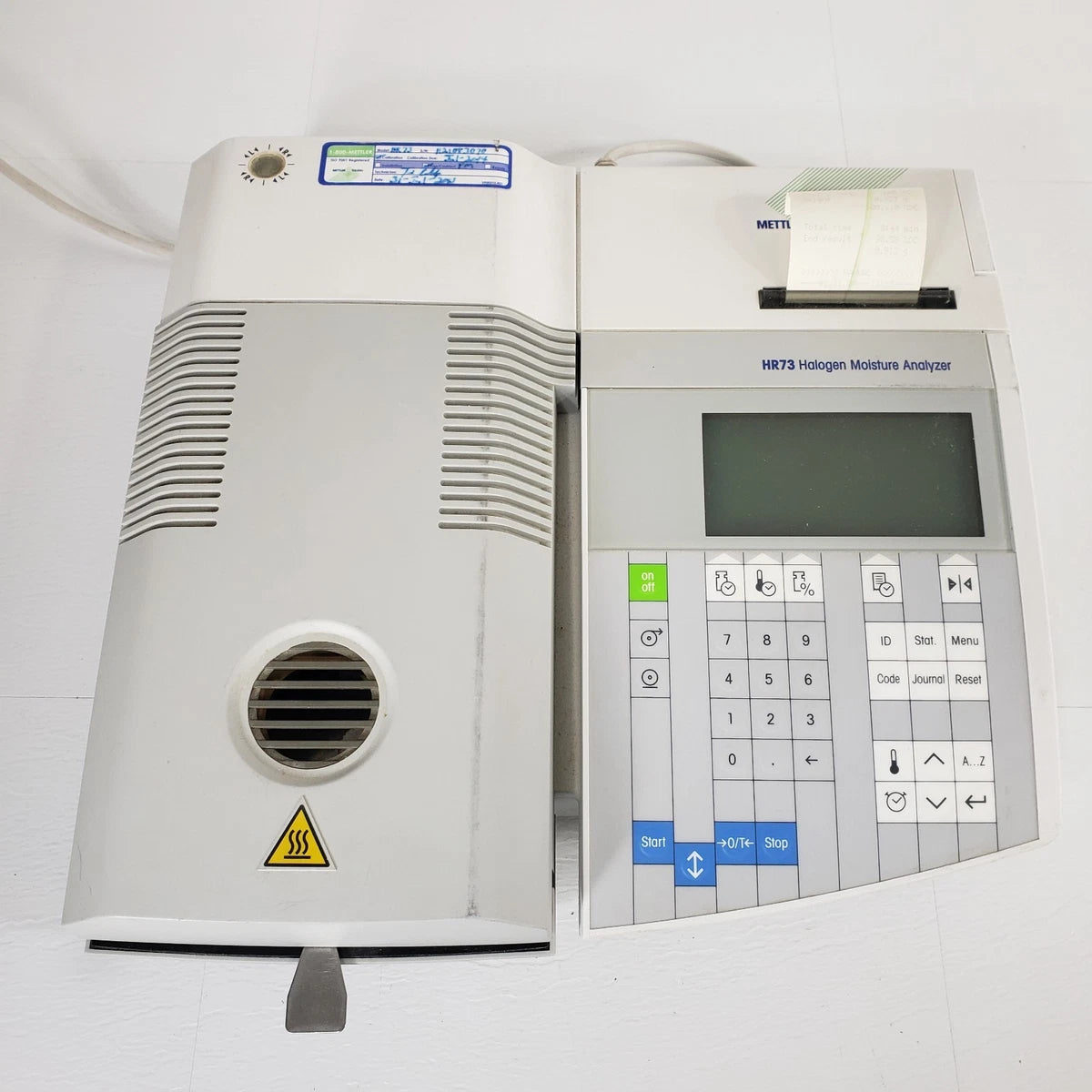 TESTED Mettler Toledo HR73-P Halogen Moisture Analyzer Sample Heater