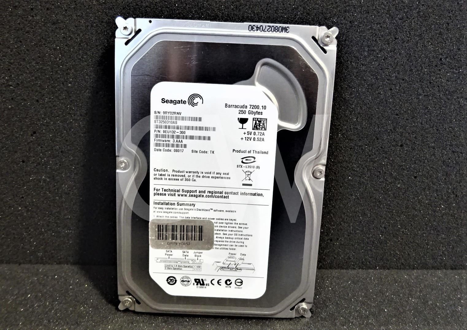 ST3250310AS Seagate 9EU132 BARRACUDA 250GB 7200RPM 3Gbps 3.5"SATA HDD Hard Drive|256117173333