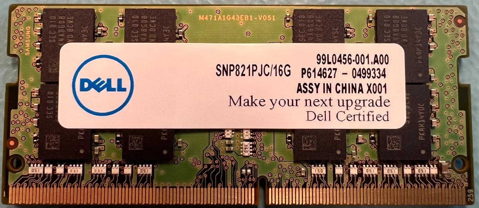 DELL 16GB SNP821PJC/16G 260-Pin DDR4-2400 PC4-19200 So-Dimm RAM Memory Module|125986804190