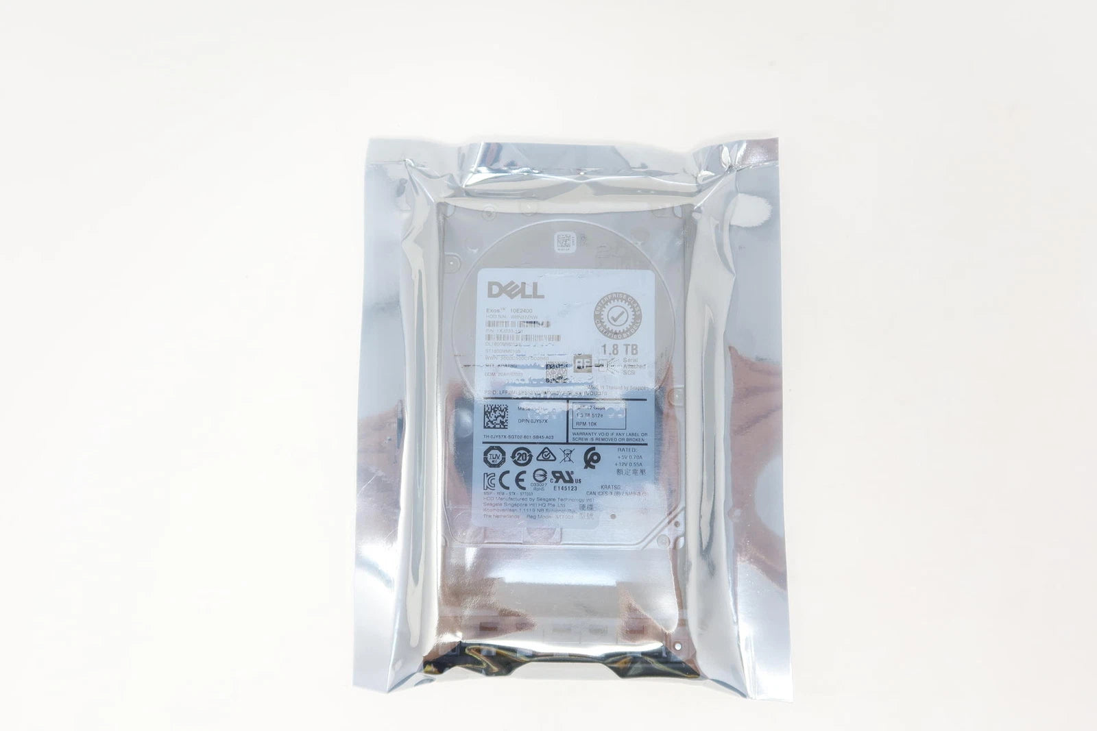 ST1800MM0159 JY57X Dell GEN13 1.8TB 10K RPM 12Gb/s 2.5" SAS Server Hard Drive