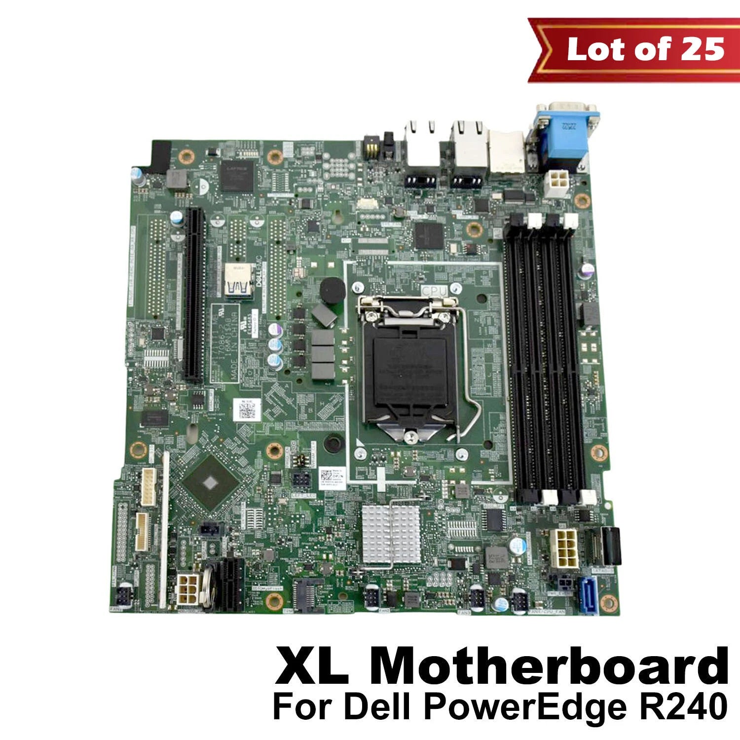 Lot of 25 Dell PowerEdge R240 XL Xeon C242 Chipset DDR4 Server Motherboard 0KFFK|205404516104