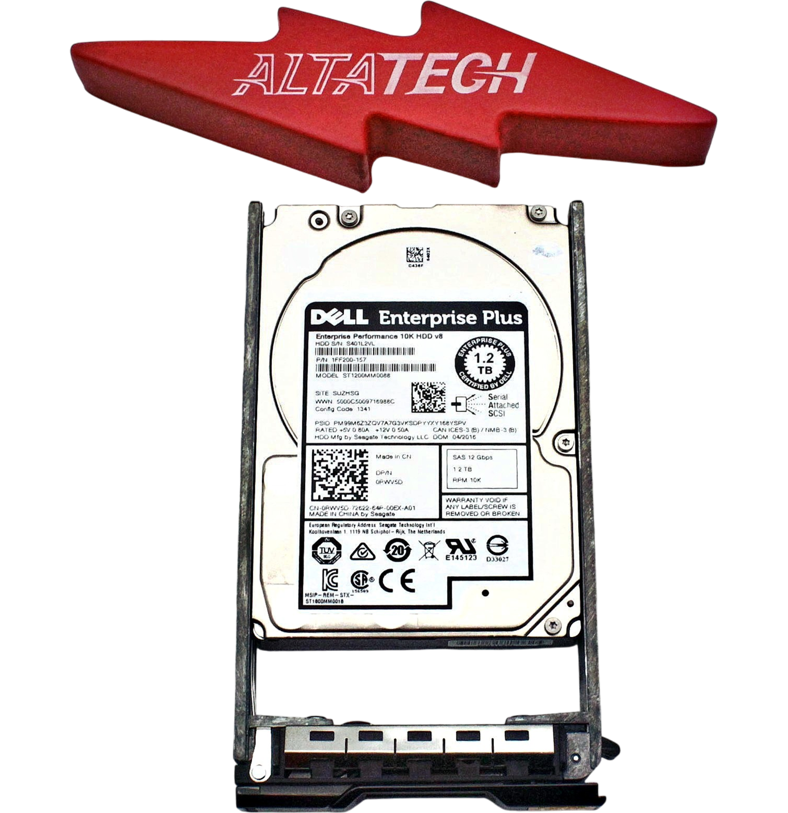 Dell RWV5D-CML 1.2TB 10K SAS 2.5 12G ST1200MM0088 / 1FF200-157 EP+|157380809215