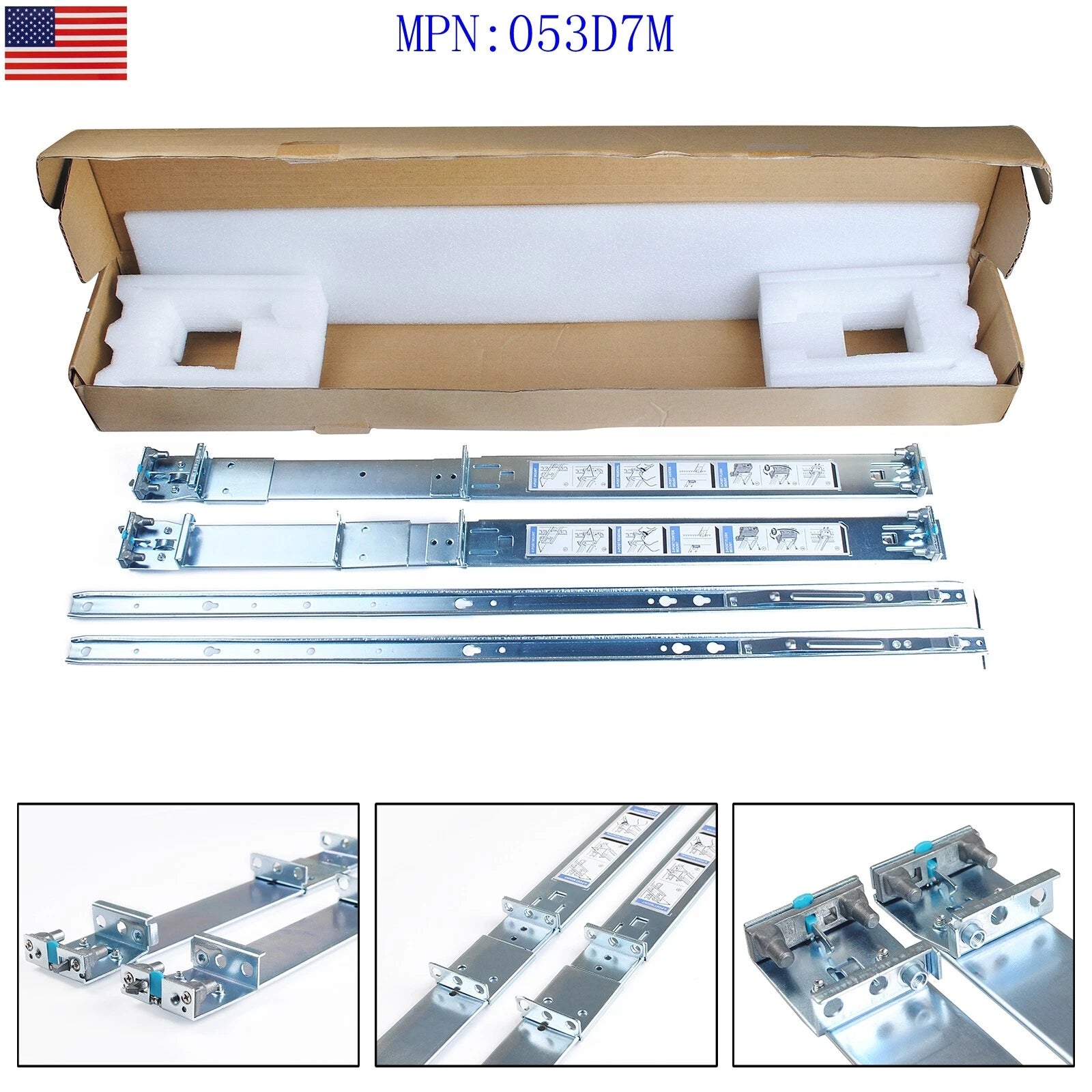 Short Rails Kit for Dell PowerEdge R640 R630 R620 R440 R430 R420 R330 R320 R6415|364395257938
