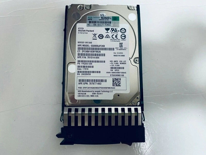 J9F47A 787647-001 900GB SAS 10K 2.5in 12Gbps MSA SFF ENT HDD Hard Drive|396777700023
